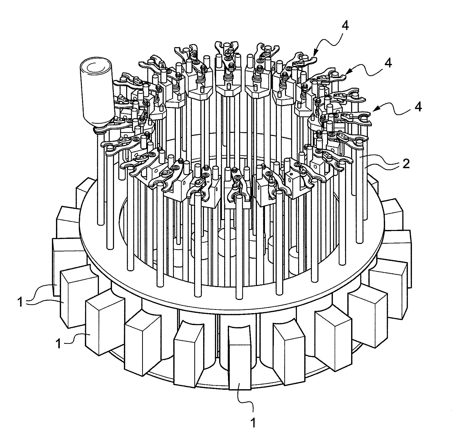 Method and an installation for sterilizing containers by electron bombardment