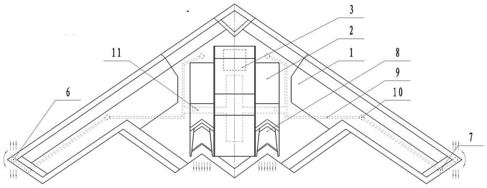 A low-temperature stealth multi-jet aircraft