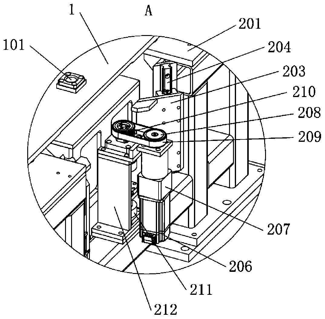 Jacking type locating device and material transferring system