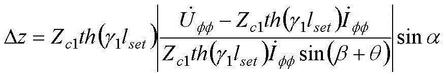 Realizing the fault distance protection method between phases of line by using distributed parameters