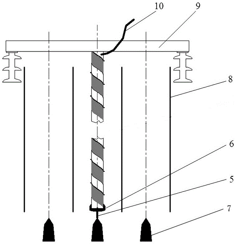 A semi-wet high-voltage electrostatic precipitator electrode