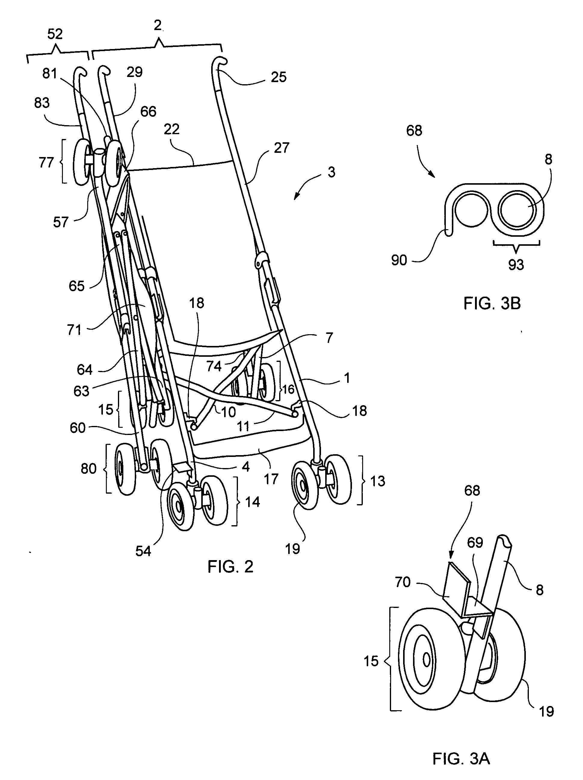 Convertible dual stroller and methods therefor