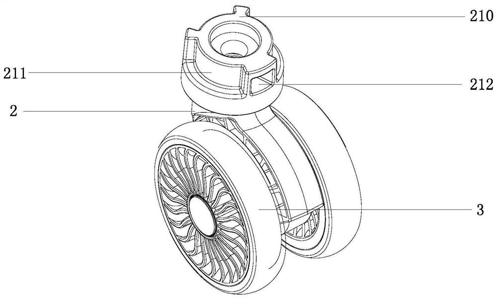 A detachable box wheel structure