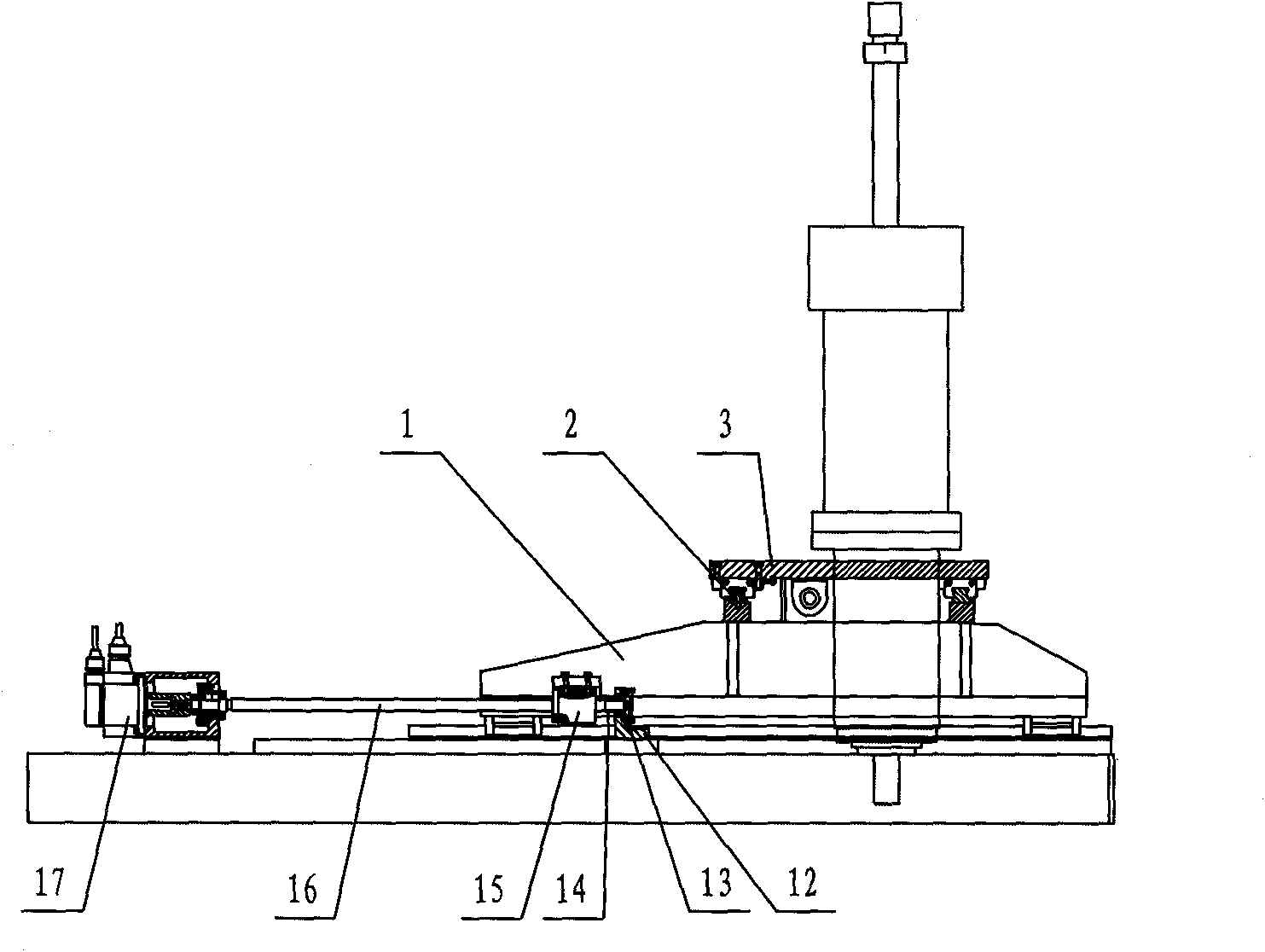 Three-dimensional drill drilling head cross-shape travelling mechanism