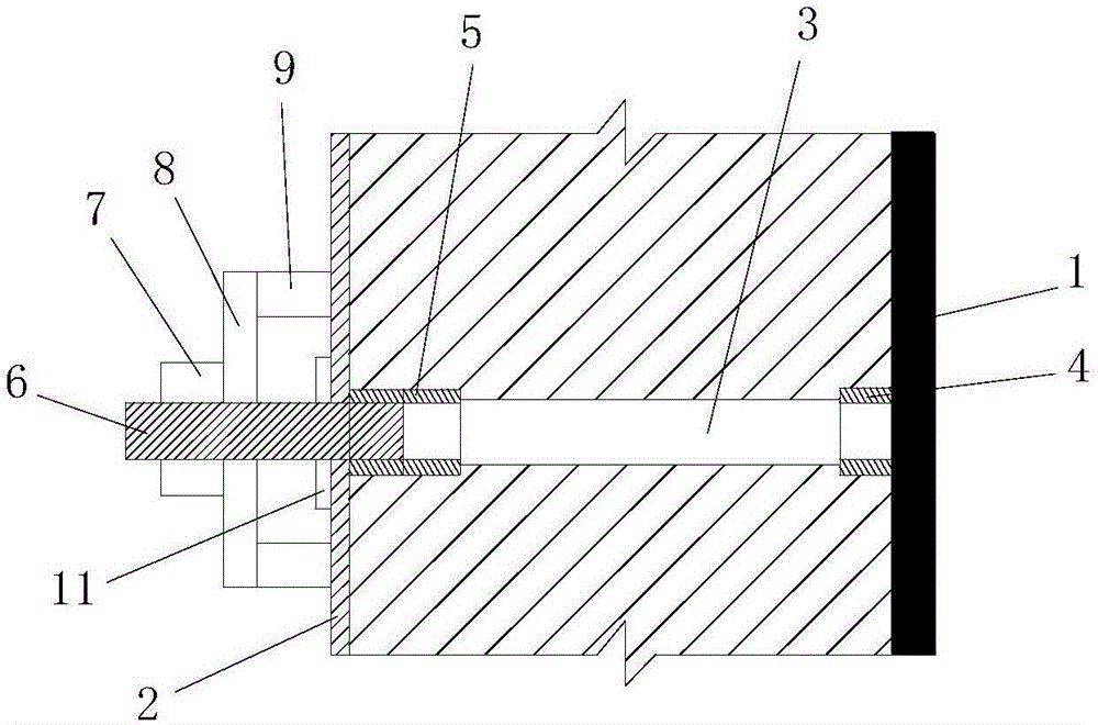 Steel reinforced concrete structure formwork sleeve threaded rod pulling construction method