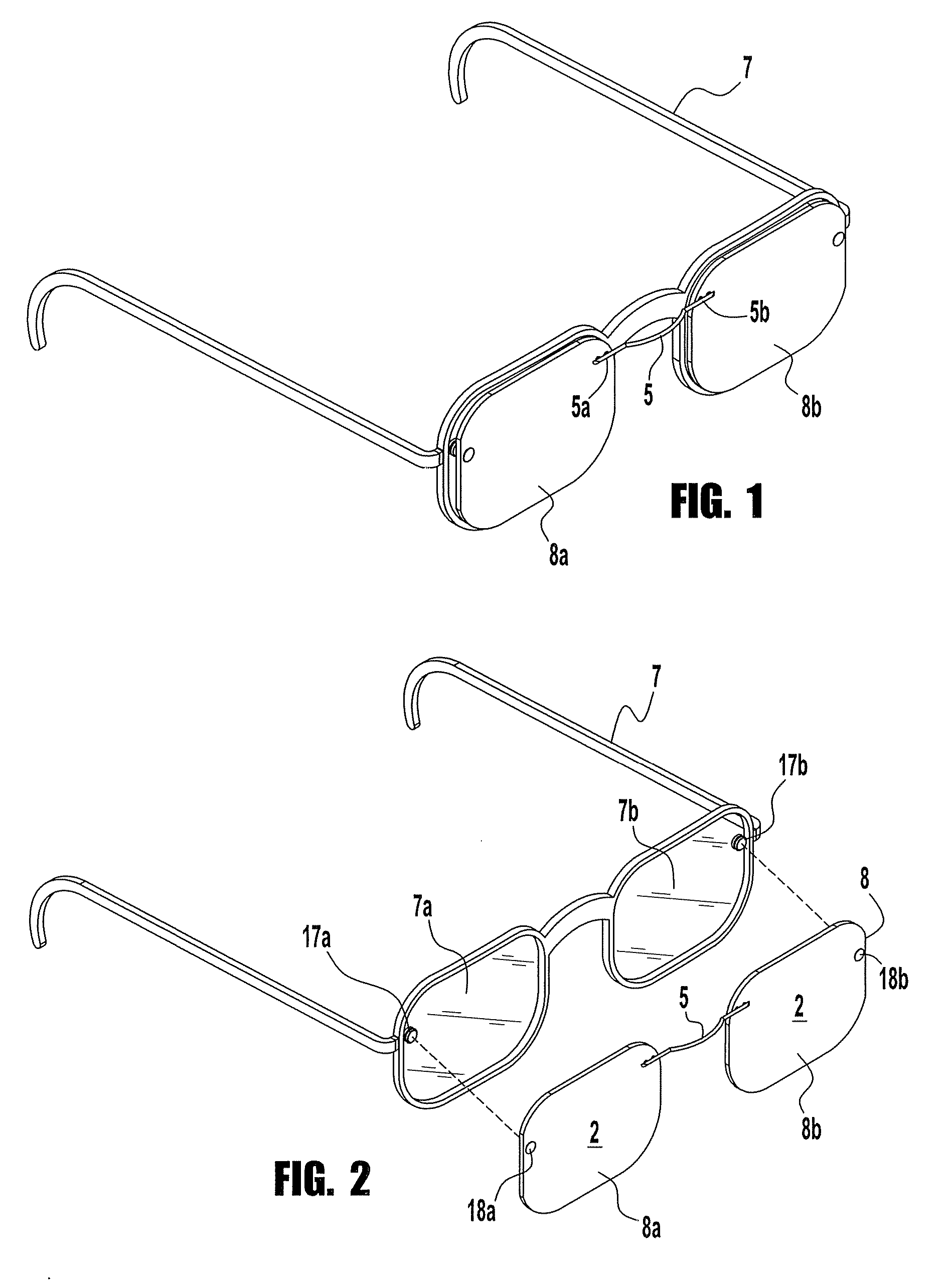 Attachable magnetic eyeglasses and method of making same