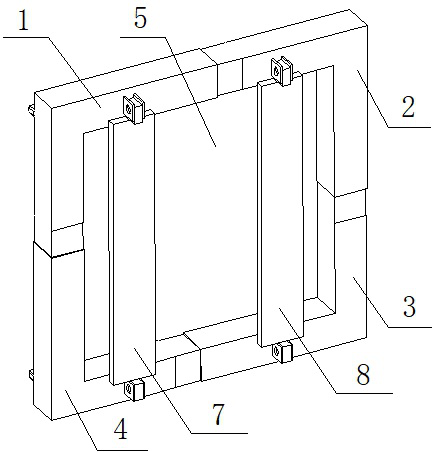 A reusable coal mine underground reservoir dam with automatic tensioning function