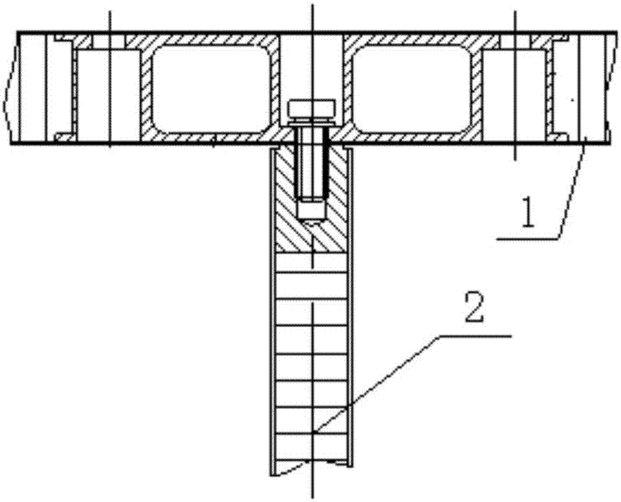 A gas cylinder bracket for spacecraft