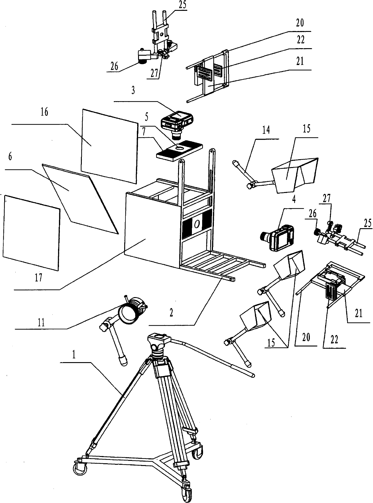 3D (Three-Dimensional) image shooting device