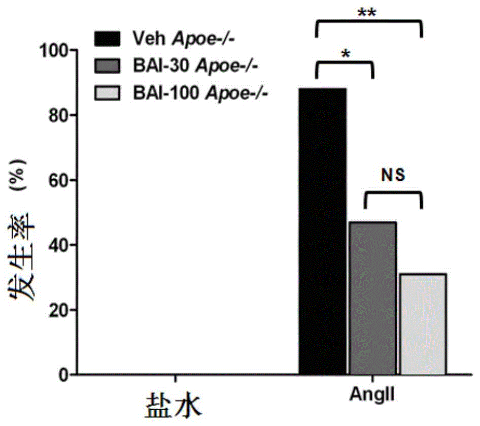 Application of trihydroxyflavone in preparing medicament used for preventing and treating abdominal aortic aneurysm