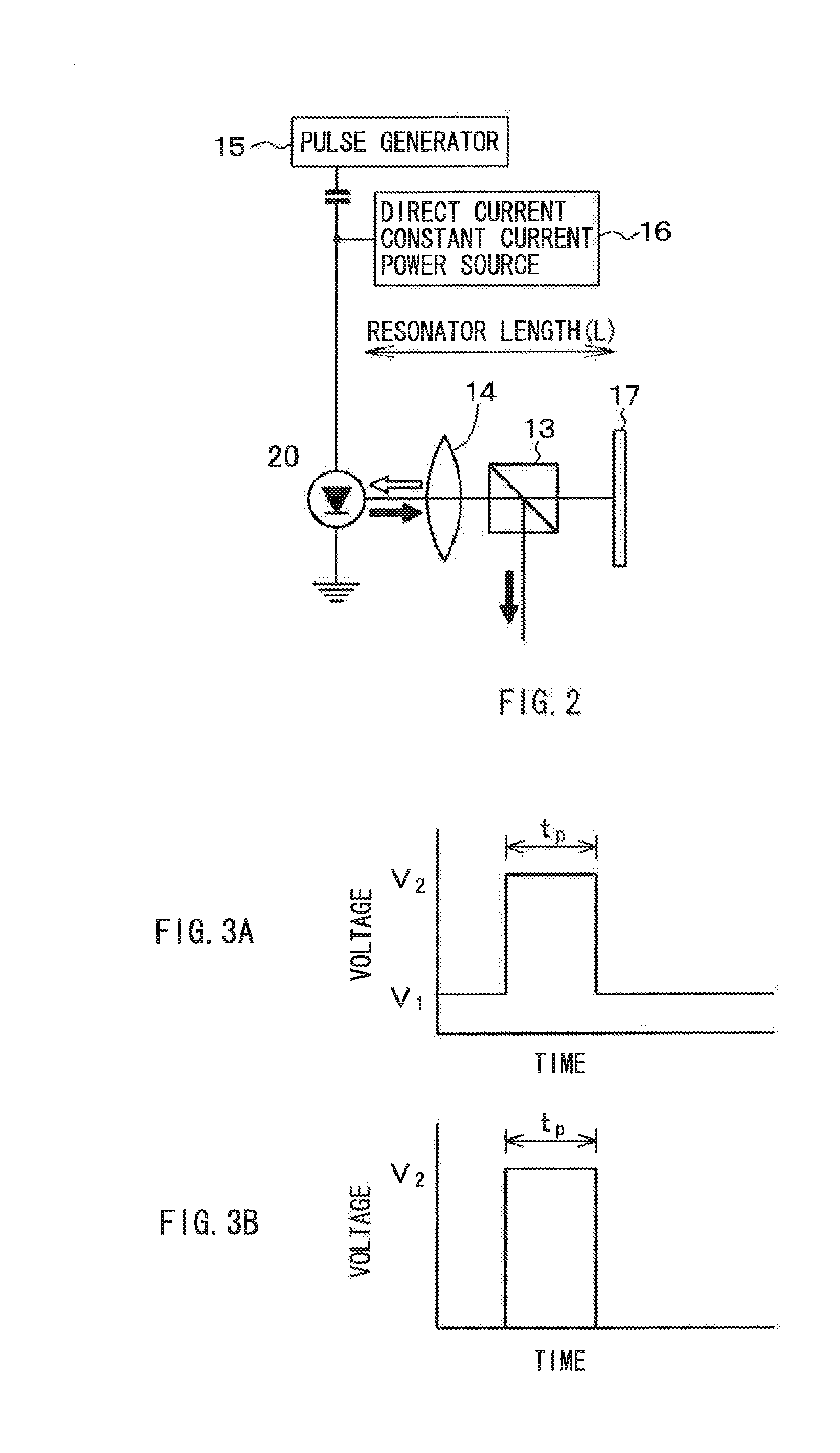 Method of driving laser diode device and laser diode equipment