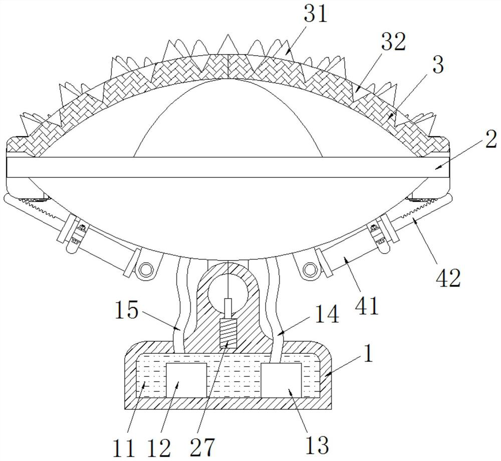 A radar negative electromagnetic wave absorbing device and absorbing method