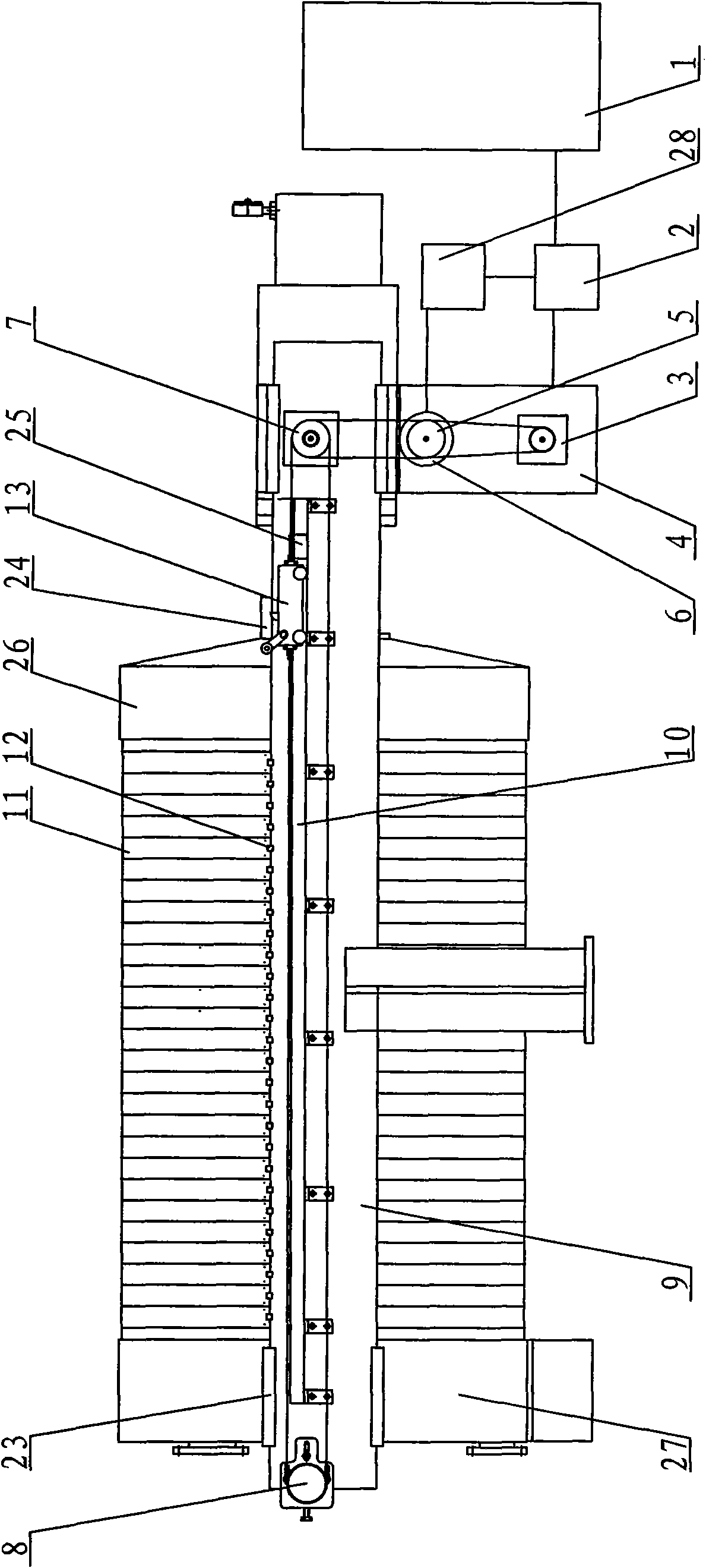 Full-automatic hydraulic plate pulling mechanism of filter press