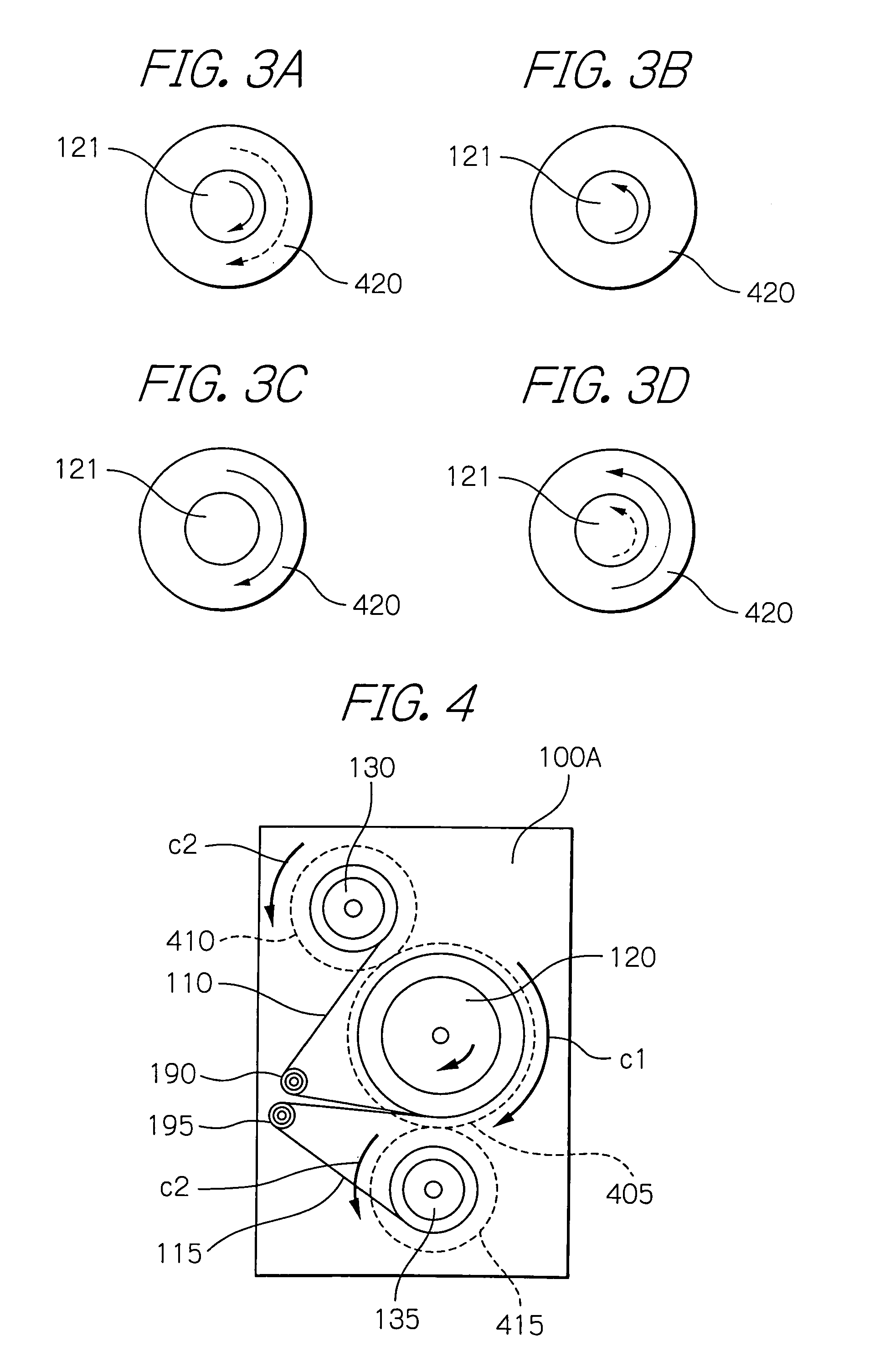 Media storing and feeding device with maximum angular speed of reels reduced