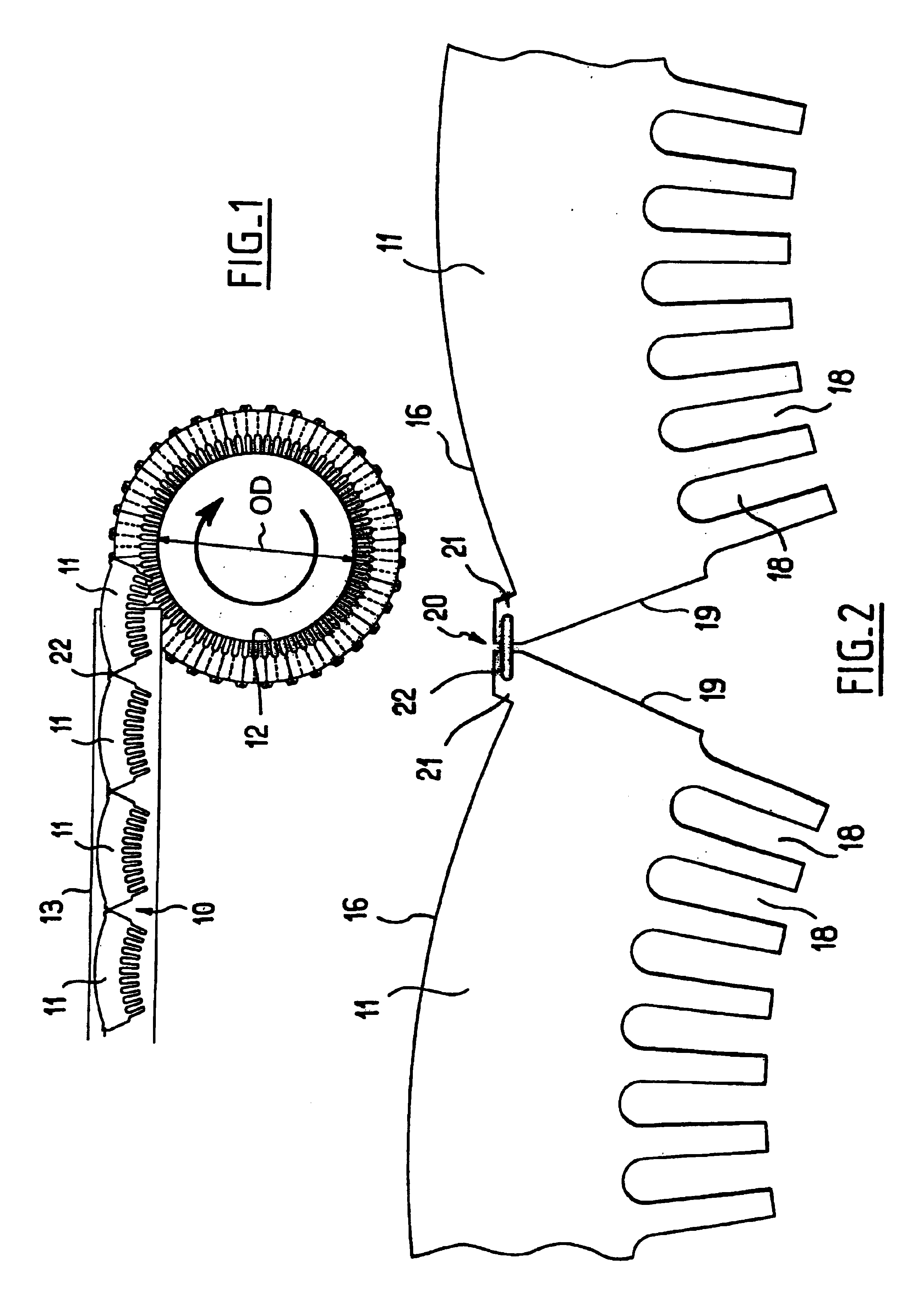 Strip of lamination sectors and a method of manufacturing a magnetic circuit for an electrical machine