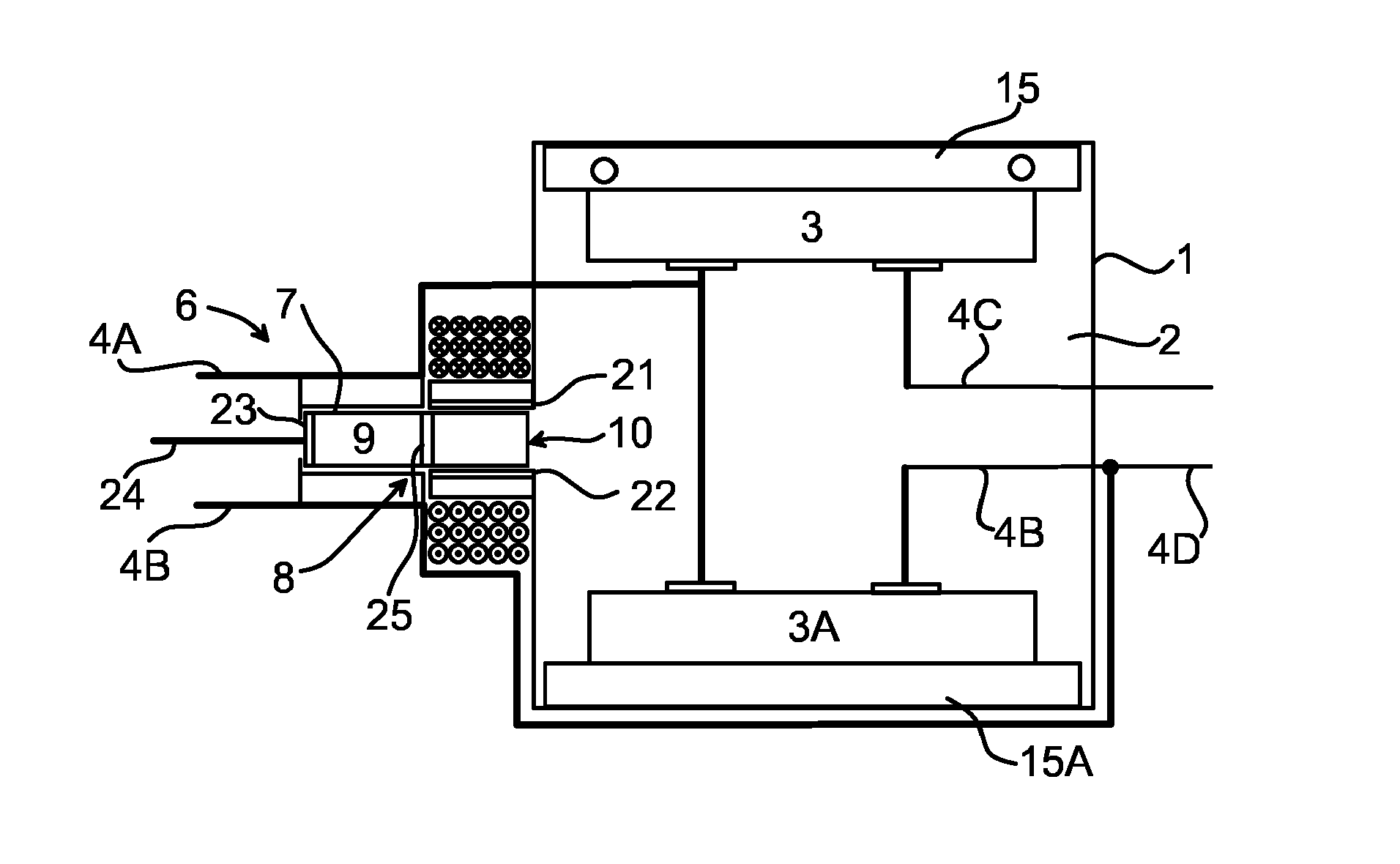 Power Semiconductor Housing With Contact Mechanism