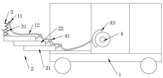 Mobile energy storage and power supply vehicle