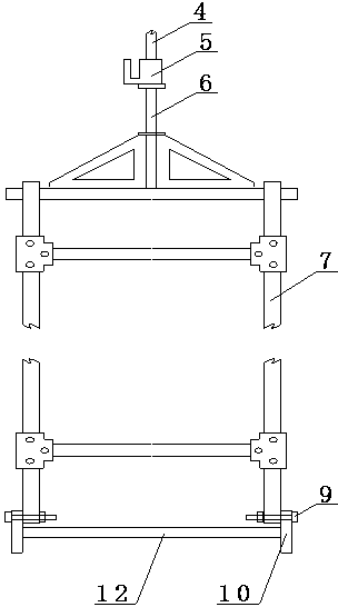 A tension-resistant drainage lap ladder
