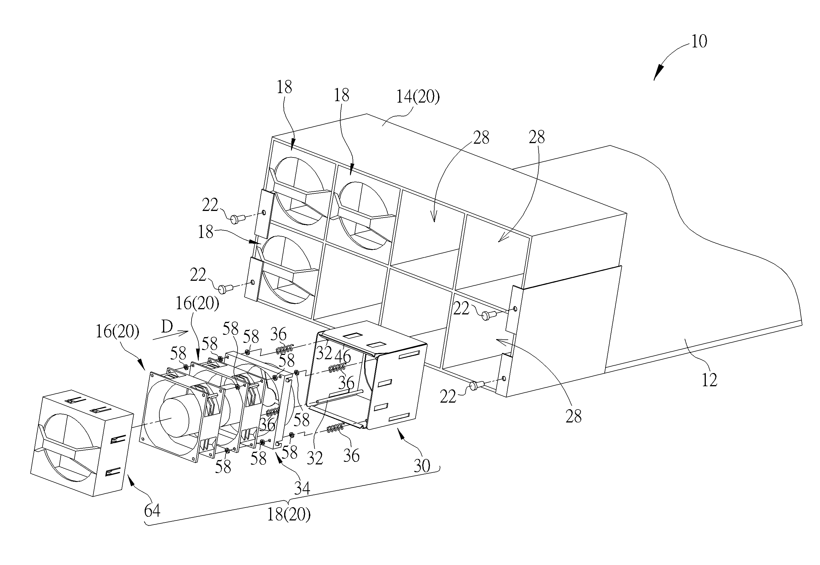 Fixing mechanism and electronic device with heat dissipating function