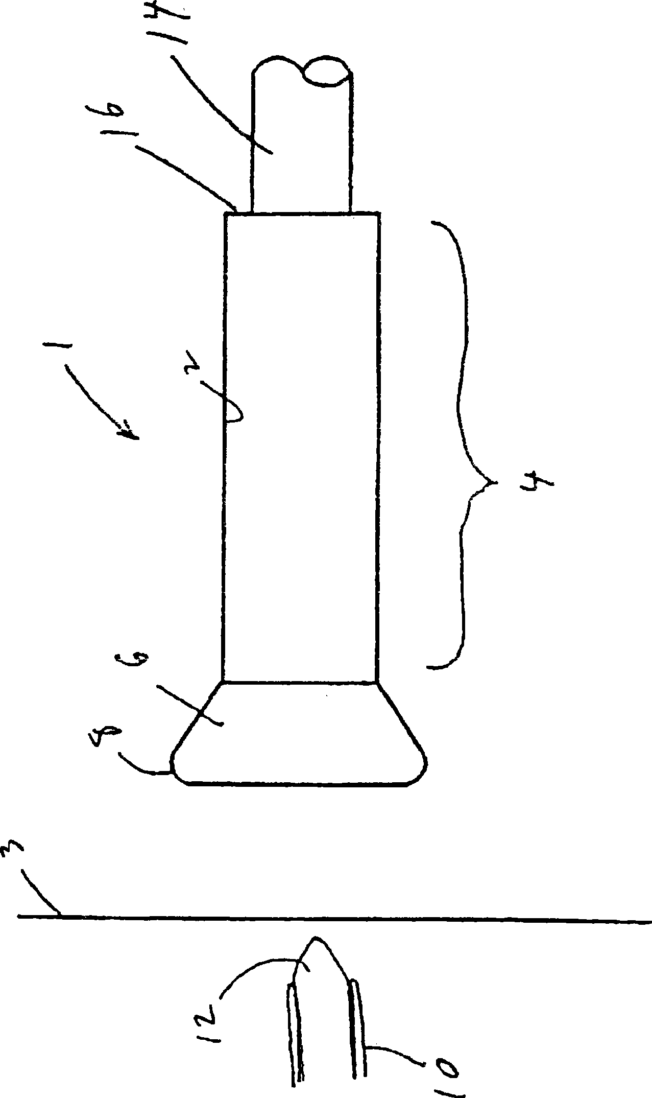 Device for overcoming infection contamination in tissue bag surrounding implantation instrument
