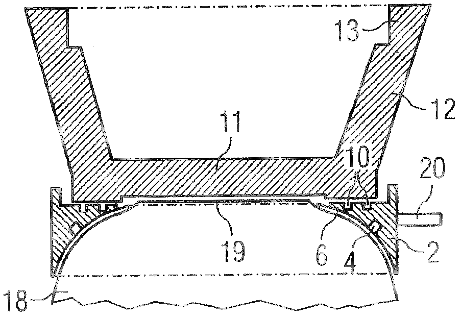 Apparatus for coupling an element to the eye