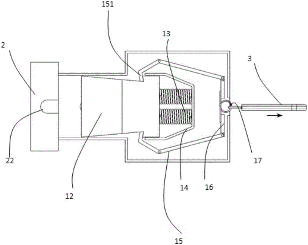 A double-clip cable cutting mechanism and its application method