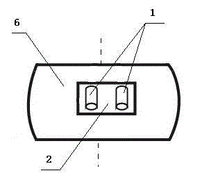 Connecting method and connecting body for lingual side of molar belt ring