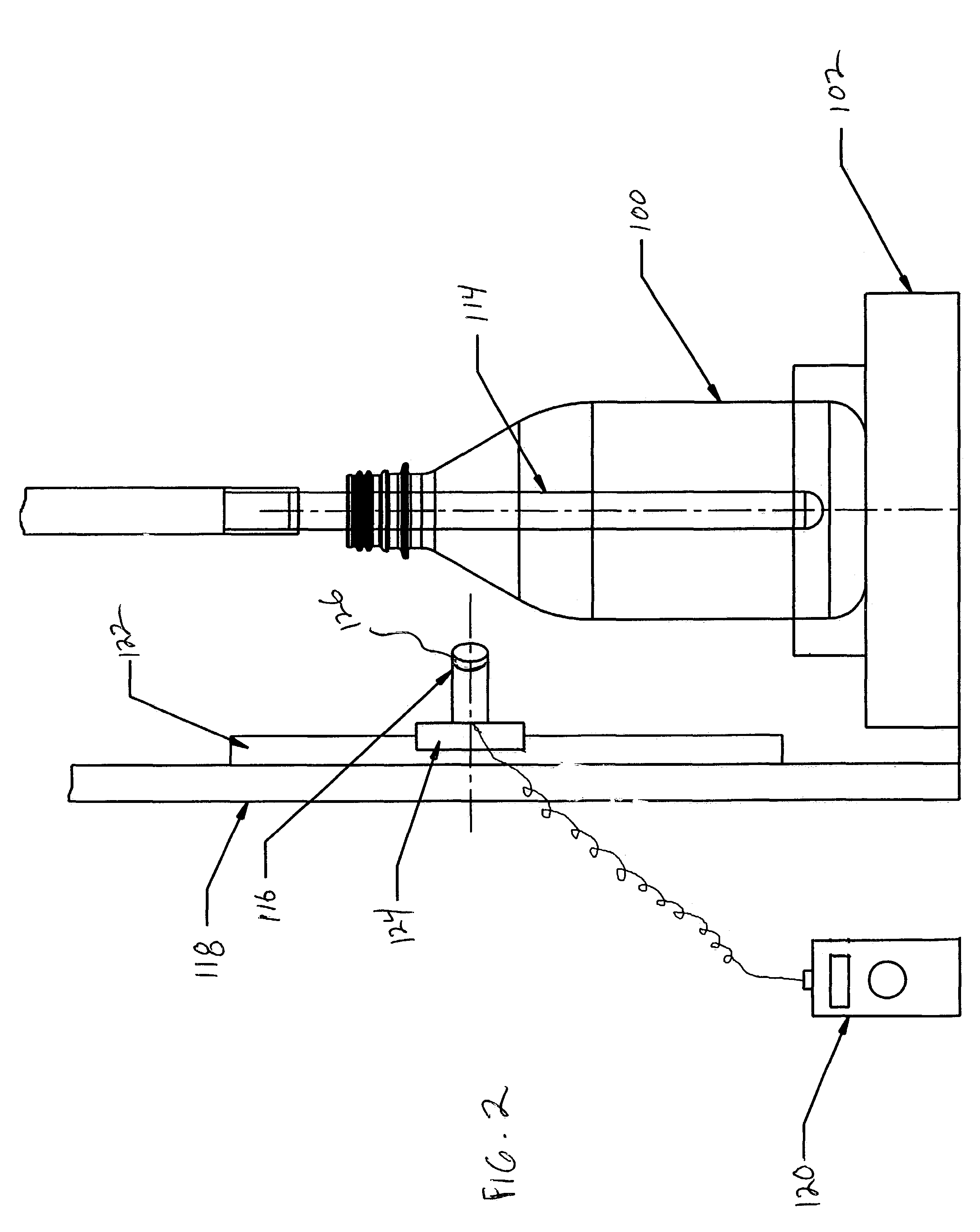 Process and apparatus for testing bottles