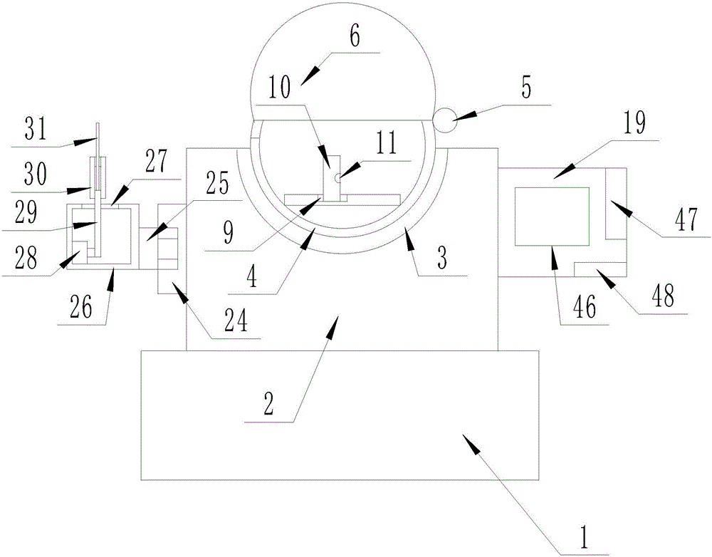 Bearing device for fixed length moving cutting of textile fabric