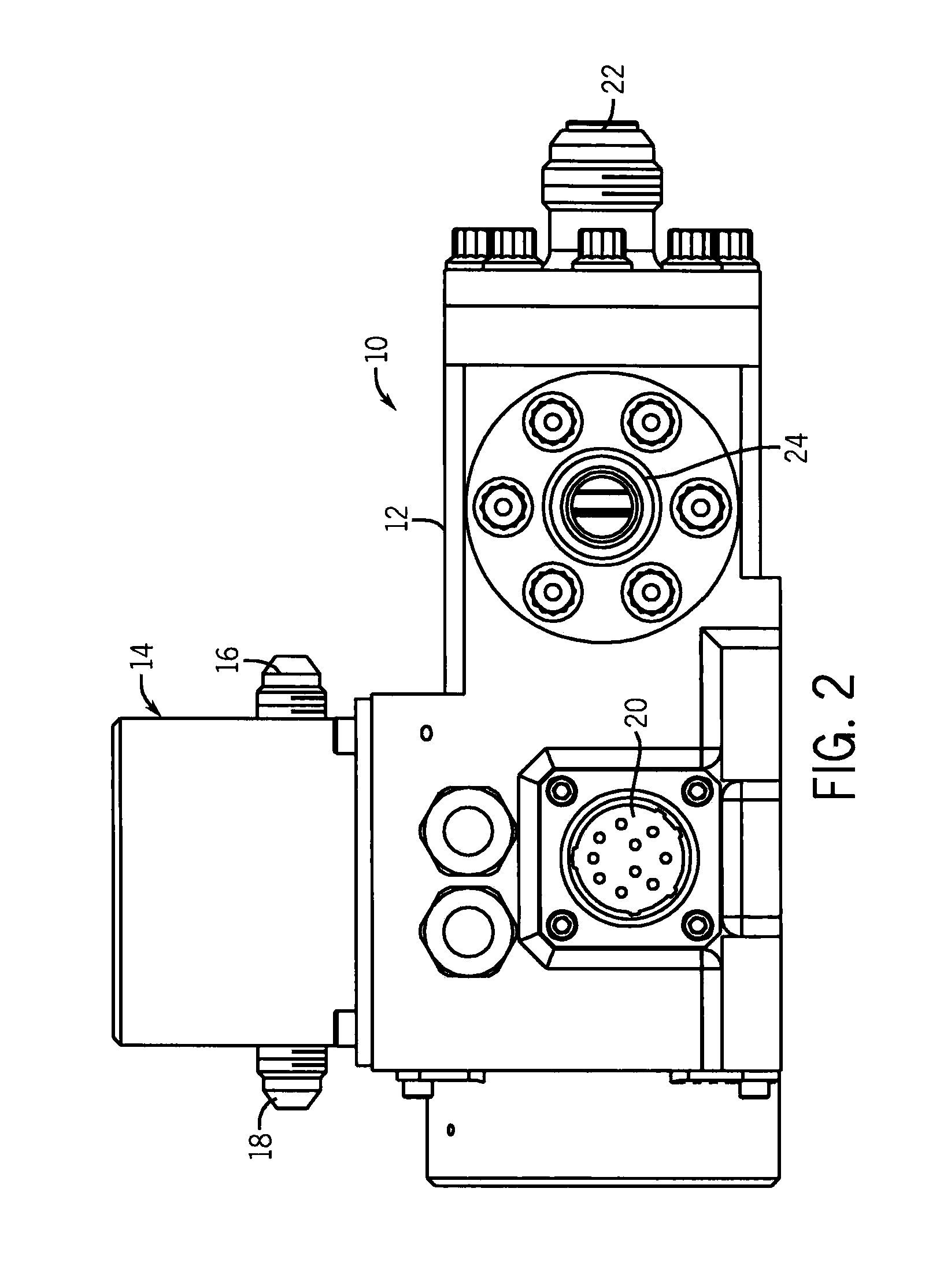 Reverse flow fueldraulic valve
