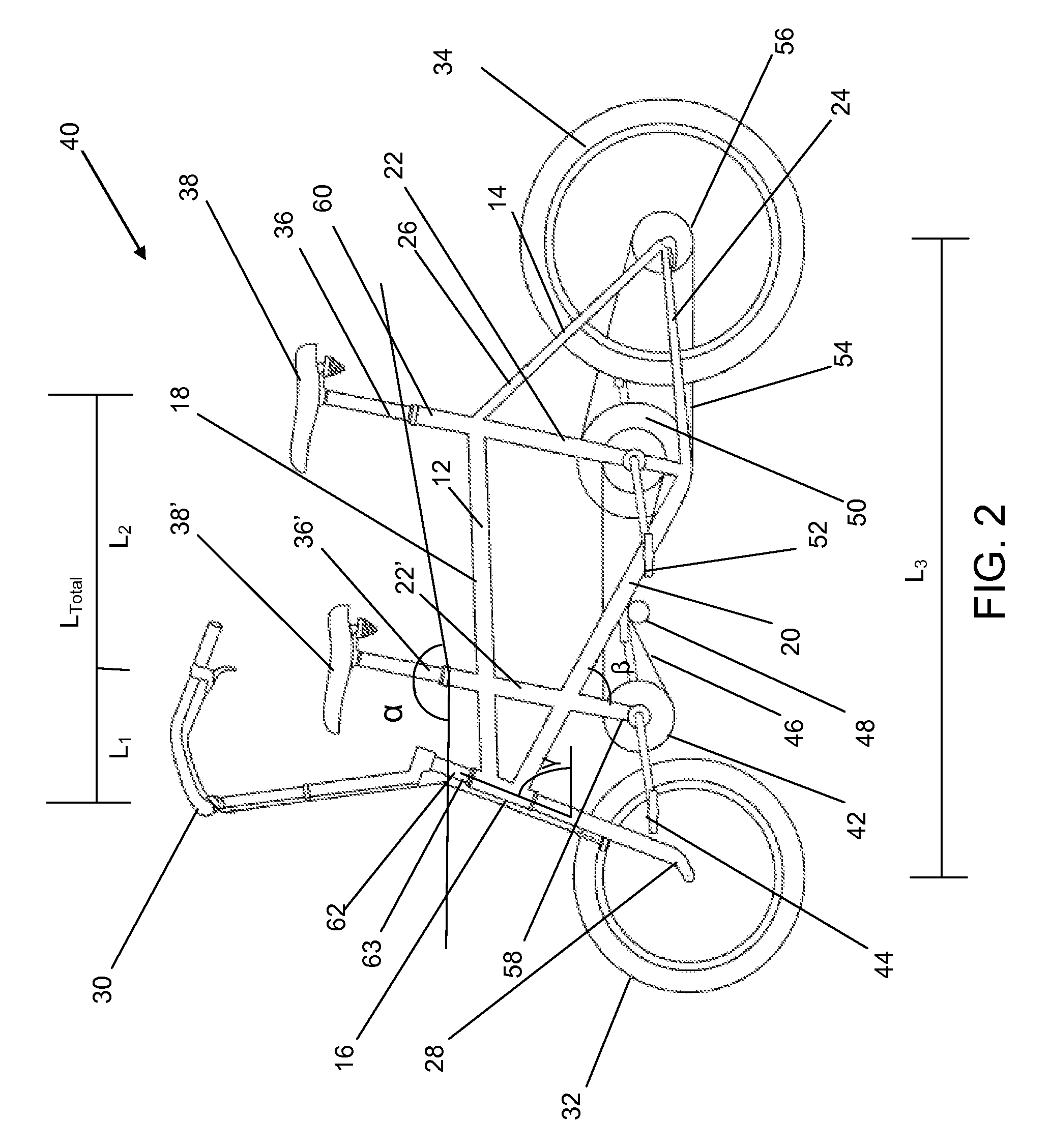 Tandem bicycle