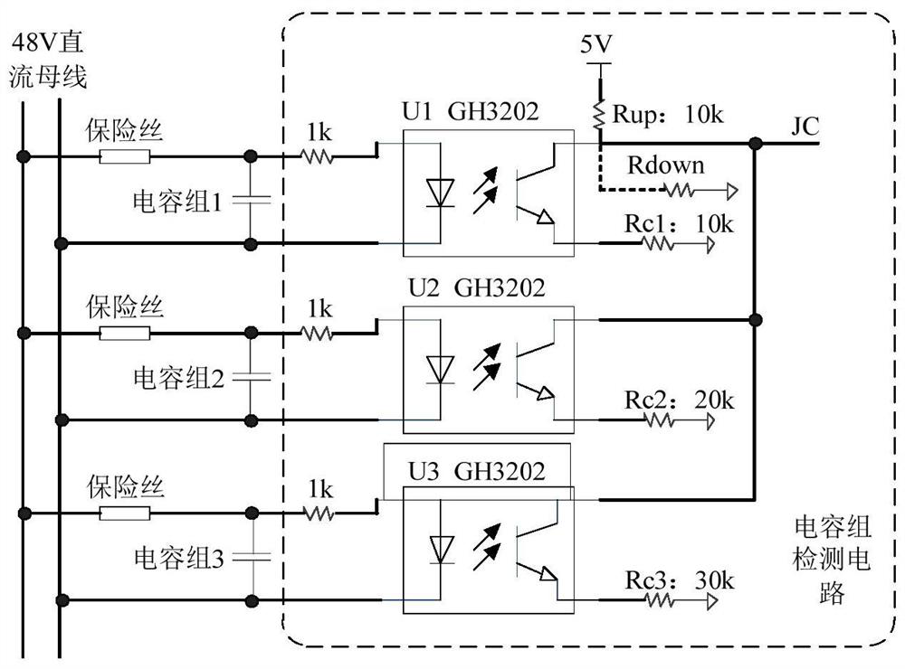 Circuit and method for detecting, identifying and positioning short-circuit fault of capacitor bank through single port