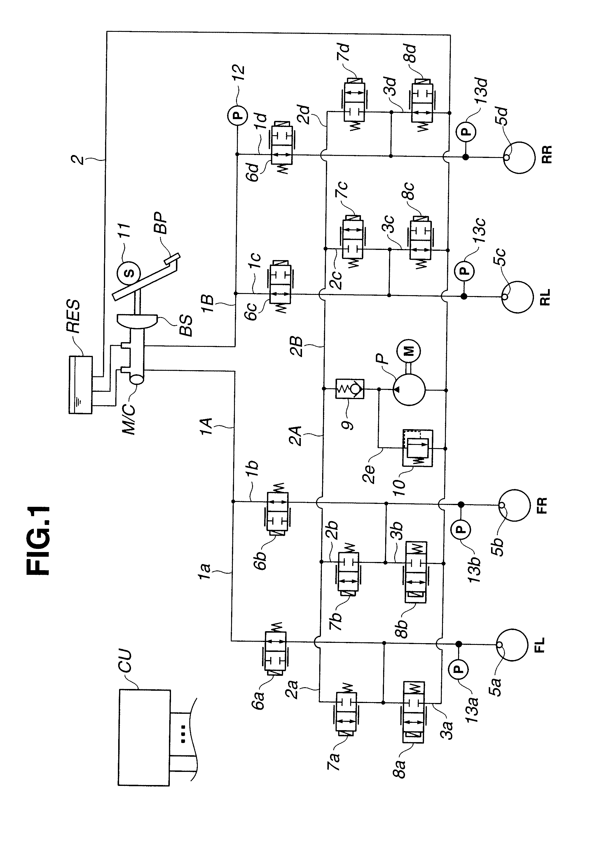 Apparatus for and method of controlling brakes