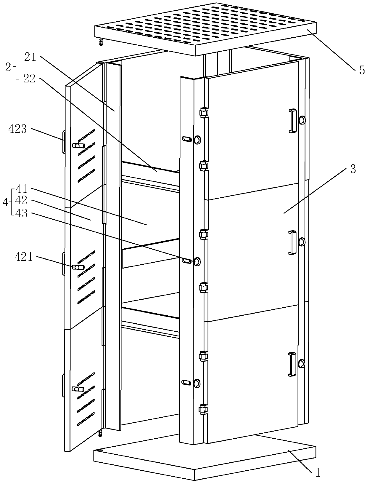 Assembled power distribution cabinet