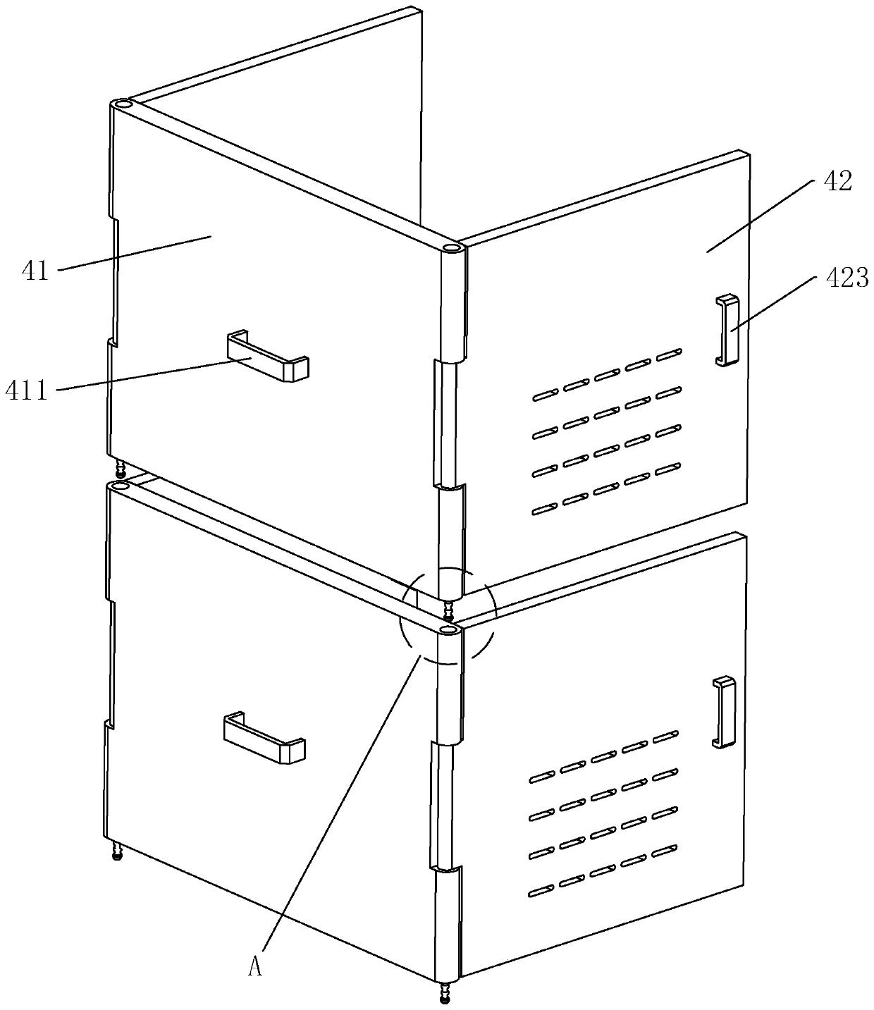 Assembled power distribution cabinet