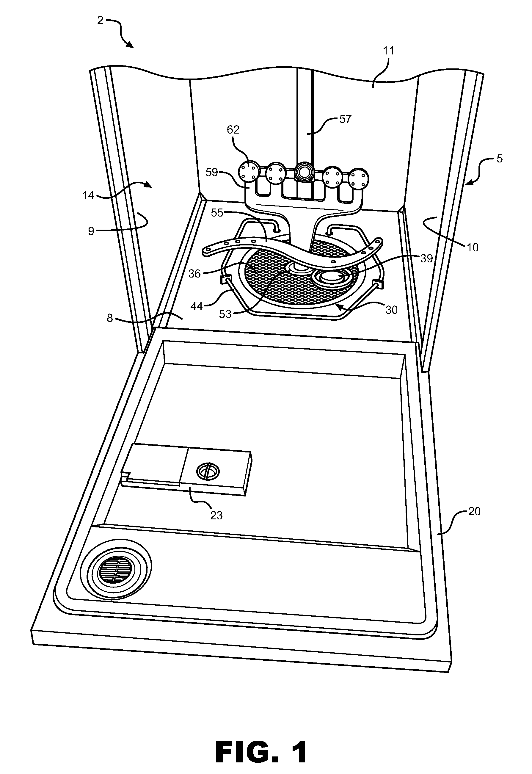 Dampened pump assembly for a dishwasher