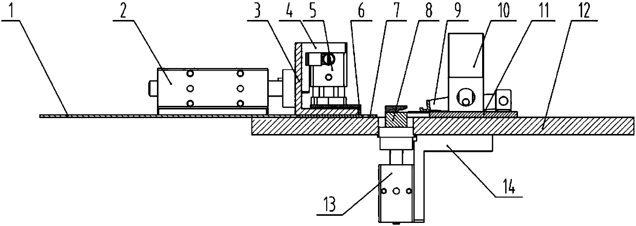 Automatic flanging device for cloth