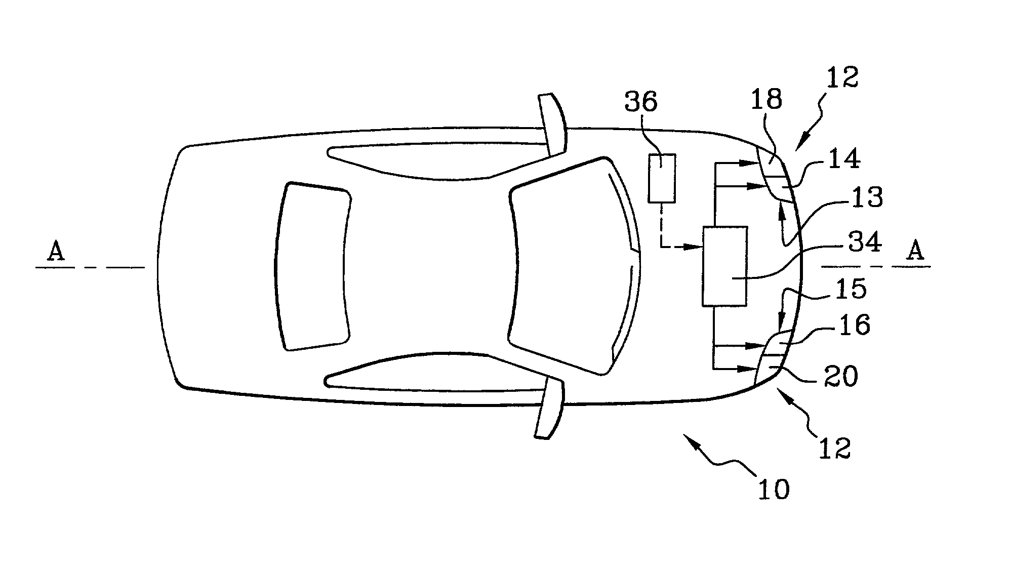 Apparatus for a motor vehicle, for lighting bends negotiated by the vehicle