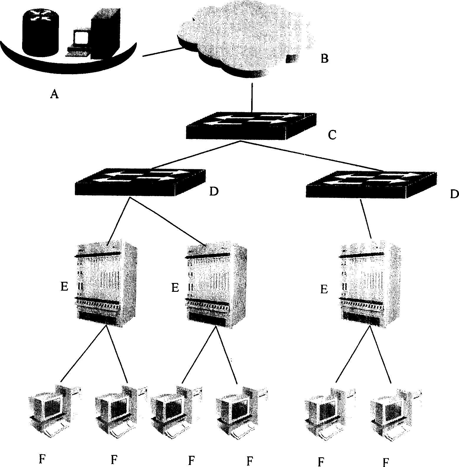 Method for distributing addressing section between DSLAM apparatus