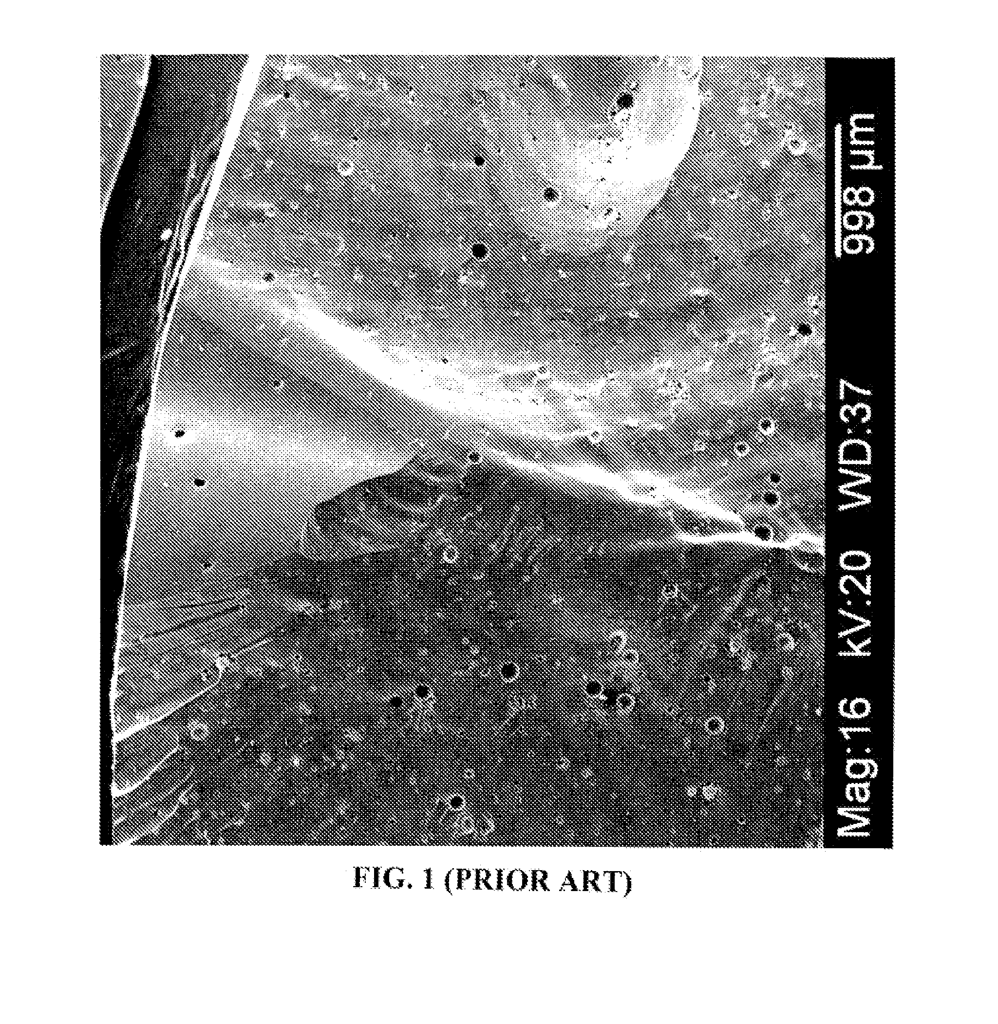 Biphasic nanoporous vitreous carbon material and method of making the same
