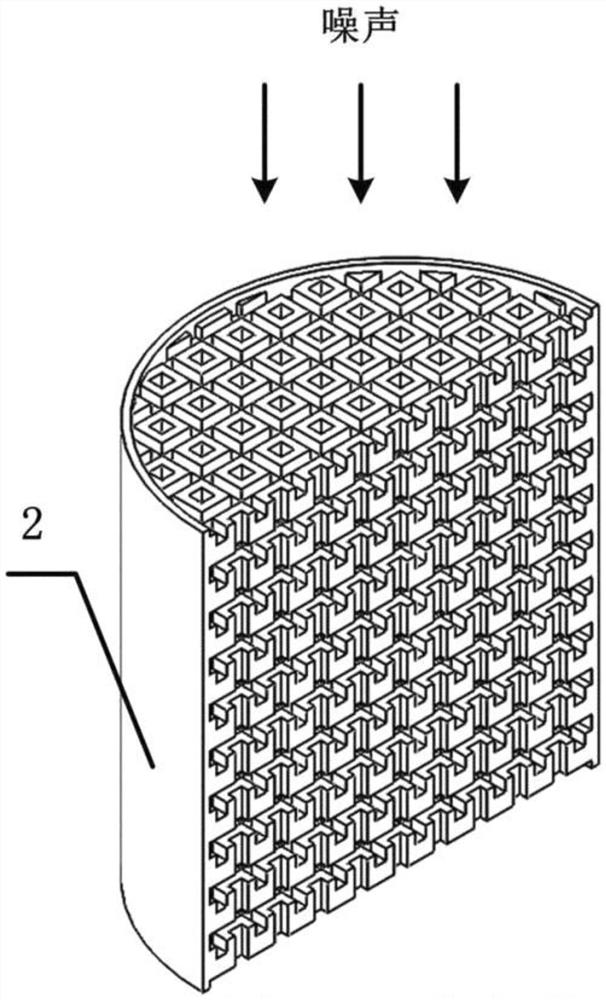 Sound insulation structure comprising air interlayers and capable of insulating sound and ventilating at same time