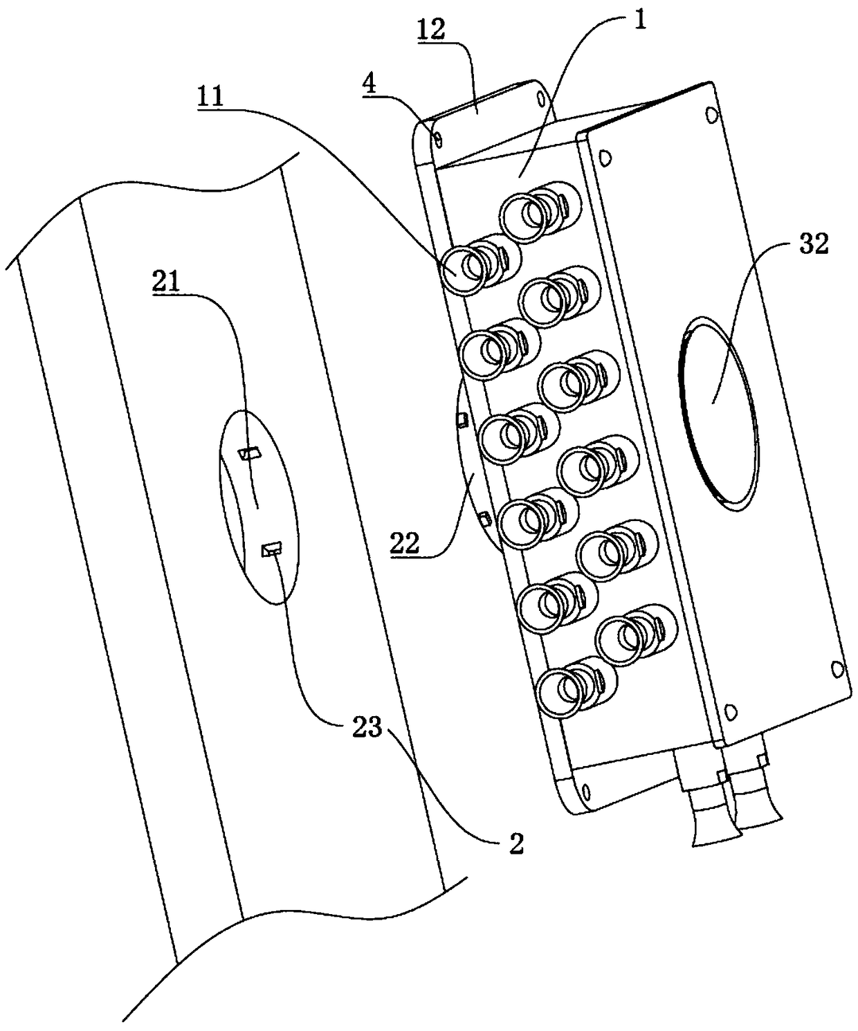 Mine diesel locomotive protection monitoring meter mainframe