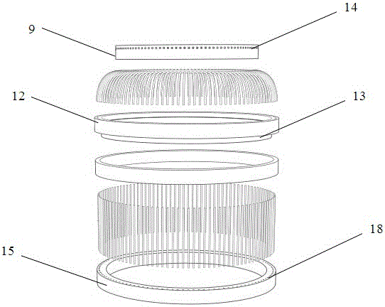 Bamboo woven fruit container and manufacturing method thereof