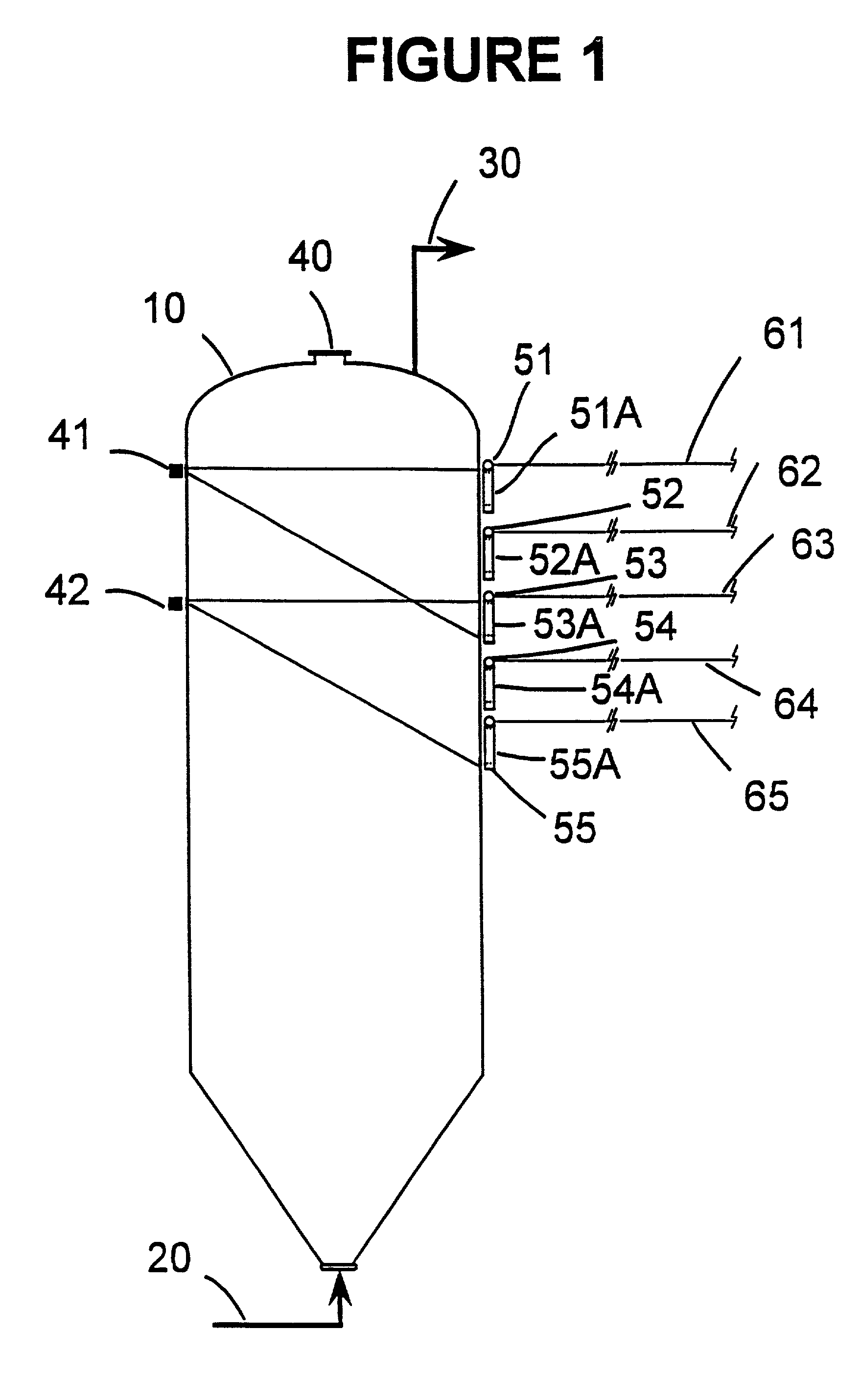 Apparatus and method for determining the level in a coke drum