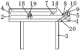 Workpiece sliding locking device of automatic turning lathe