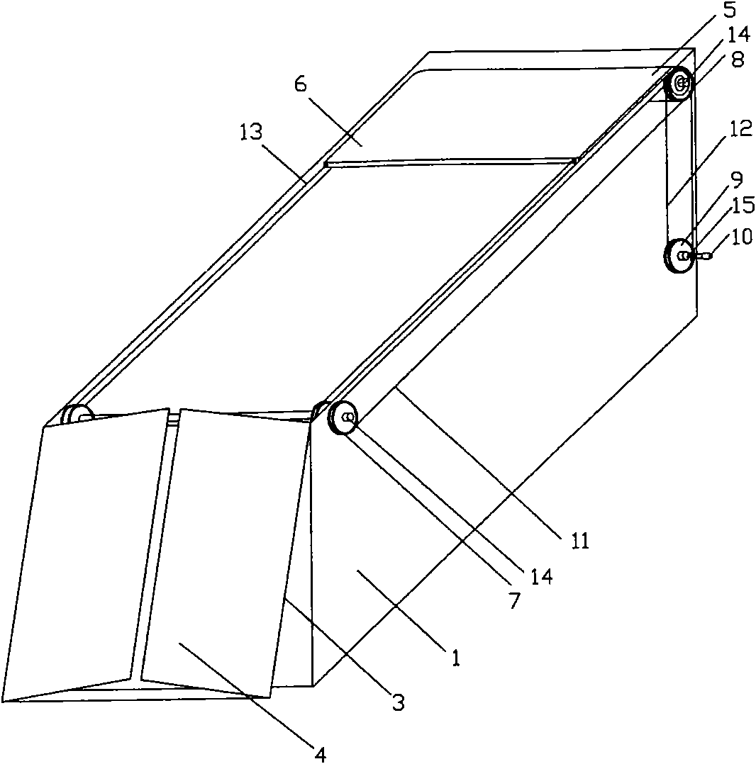 Containerized transport method of a large quantity of solid bulk cargos as well as solid bulk cargo container and decrater thereof