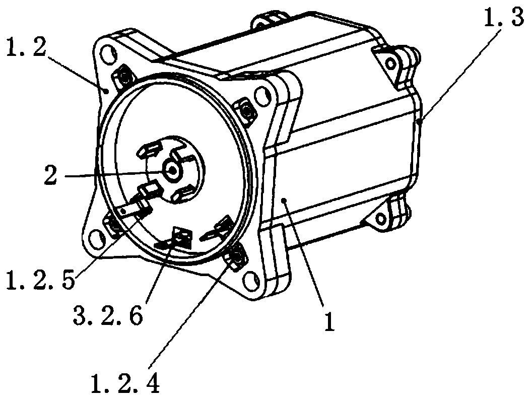 Redundant motor and assembly method thereof