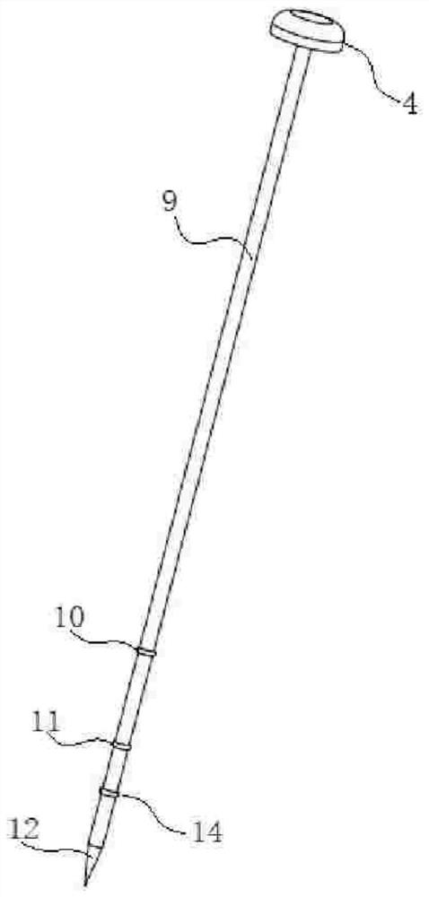 A skin abscess treatment device