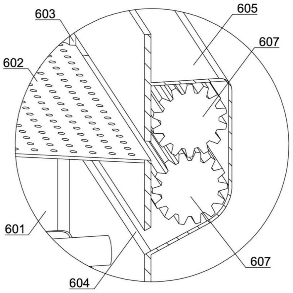 A molding sand mixing device used in wear-resistant steel casting