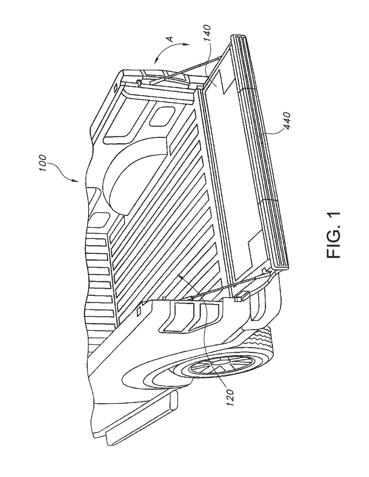 Vehicle cargo area extender work surface